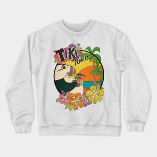 Tiki Time Puffin! Crewneck Sweatshirt